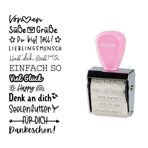 Trodat Creative Mini Nette Botschaften Set deutsch