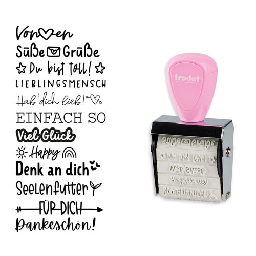 Trodat Creative Mini Beaux Messages Set allemand